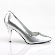 VANITY-420 Silver Faux Leather Pump Pleaser US Size (Women's): 5