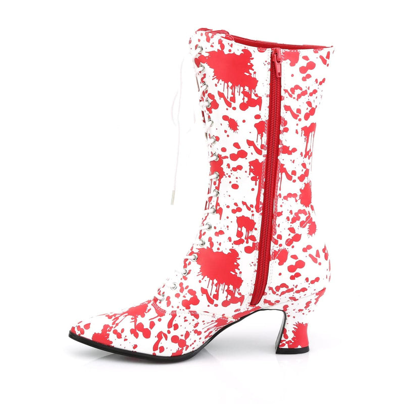 VICTORIAN-120BL White-Red Patent SALE Funtasma US Size (Women's): 6