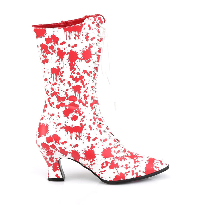 VICTORIAN-120BL White-Red Patent SALE Funtasma US Size (Women's): 6