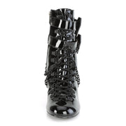 VIVIKA-128 Black Patent Ankle Boot Demonia US Size (Women's): 6