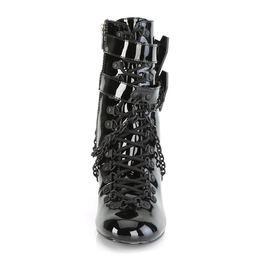 VIVIKA-128 Black Patent Ankle Boot Demonia US Size (Women's): 6
