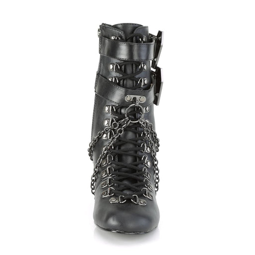 VIVIKA-128 Black Vegan Leather Ankle Boot Demonia US Size (Women's): 6