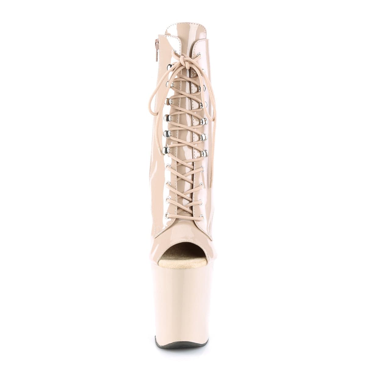XTREME-1021 Nude Patent/Nude Ankle Boot Pleaser US Size (Women's): 5