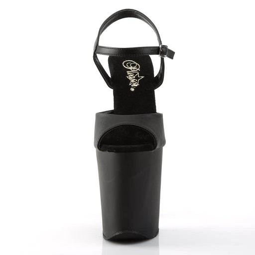 XTREME-809 Black Faux Leather/Black Matte Platform Sandal Pleaser US Size (Women's): 5