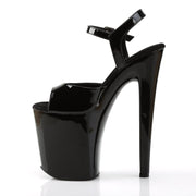 XTREME-809 Black Patent/Black Platform Sandal Pleaser US Size (Women's): 5