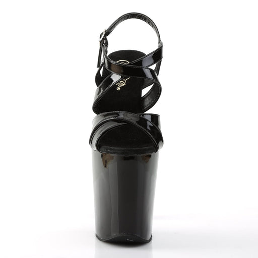 XTREME-872 Black Patent/Black Platform Sandal Pleaser US Size (Women's): 5
