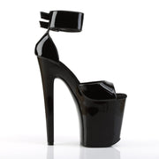 XTREME-875 Black Patent/Black Platform Sandal Pleaser US Size (Women's): 5