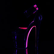 XTREME-875TT Black Patent -Neon Hot Pink/Black Platform Sandal Pleaser US Size (Women's): 5