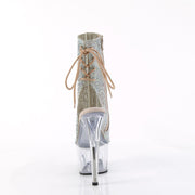 ADORE-1018C-RS Silver AB Rhinestones TPU/Clear Pleaser US Size (Women's): 5