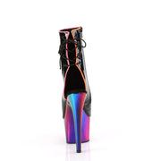 ADORE-1018RC-02 Black Patent/Rainbow Chrome Pleaser US Size (Women's): 5