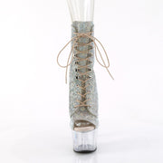 ADORE-1021C-RS Silver AB Rhinestones TPU/Clear Pleaser US Size (Women's): 5