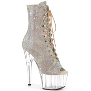 ADORE-1021C-RS Silver AB Rhinestones TPU/Clear Pleaser US Size (Women's): 5