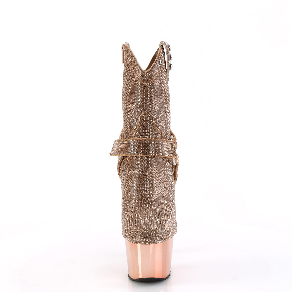 ADORE-1029CHRS Rose Gold Rhinestones/Rose Gold Chrome Pleaser US Size (Women's): 5