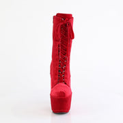 ADORE-1045VEL Red Velvet/Red Velvet Pleaser US Size (Women's): 5