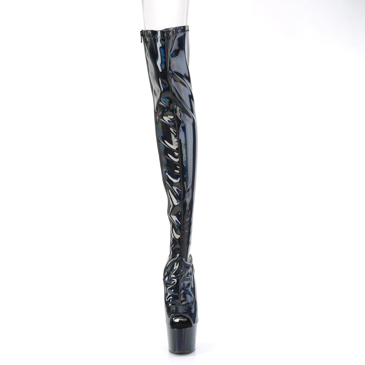ADORE-3011HWR Black Stretch Hologram/Black Hologram Pleaser US Size (Women's): 5