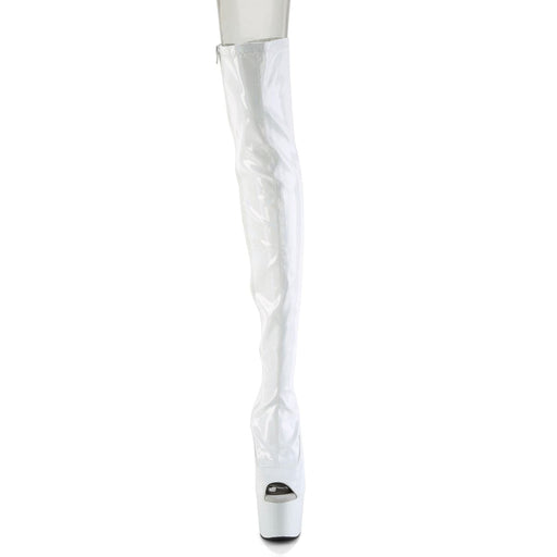 ADORE-3011HWR White Stretch Hologram/White Hologram Pleaser US Size (Women's): 5