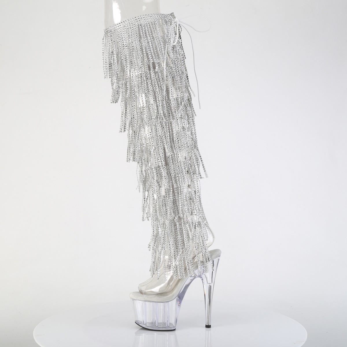 ADORE-3019C-RSF Clear-Silver/Clear Pleaser US Size (Women's): 5