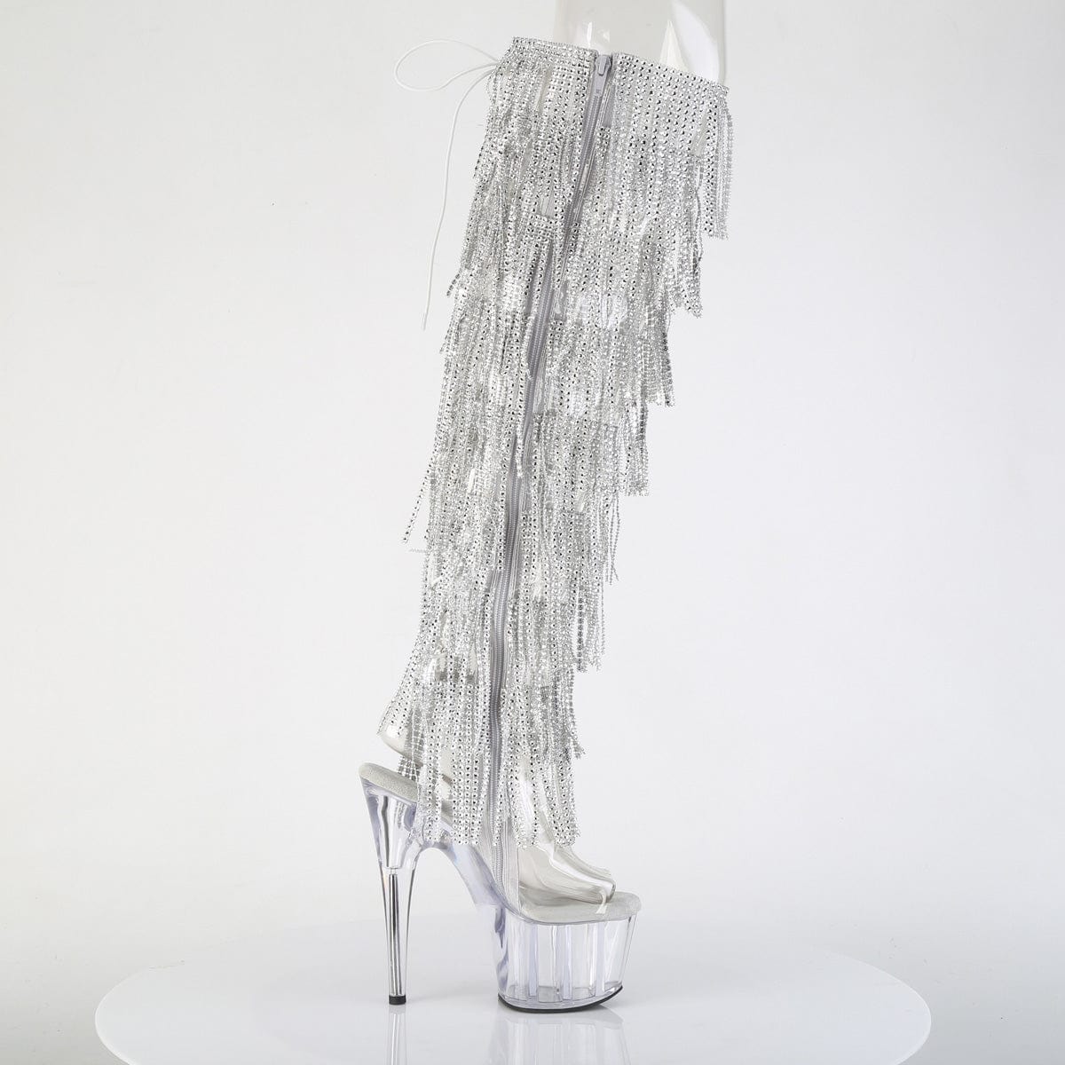 ADORE-3019C-RSF Clear-Silver/Clear Pleaser US Size (Women's): 5