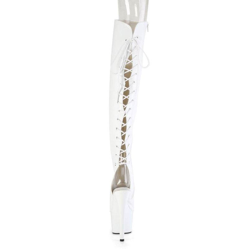 ADORE-3019HWR White Stretch Hologram/White Hologram Pleaser US Size (Women's): 5