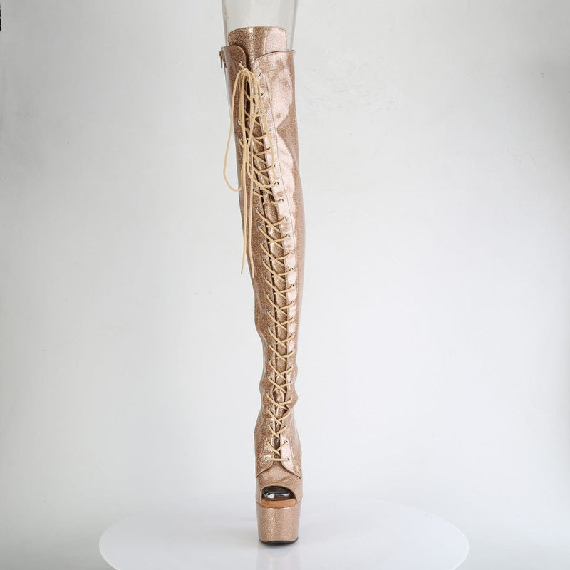 ADORE-3021GP Gold Glitter Patent/M Pleaser US Size (Women's): 5