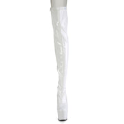ADORE-3063 White /White Thigh Boots Pleaser US Size (Women's): 5