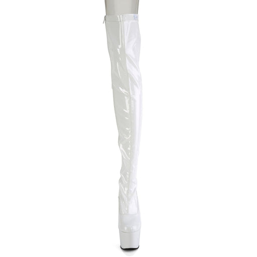 ADORE-3063 White /White Thigh Boots Pleaser US Size (Women's): 5