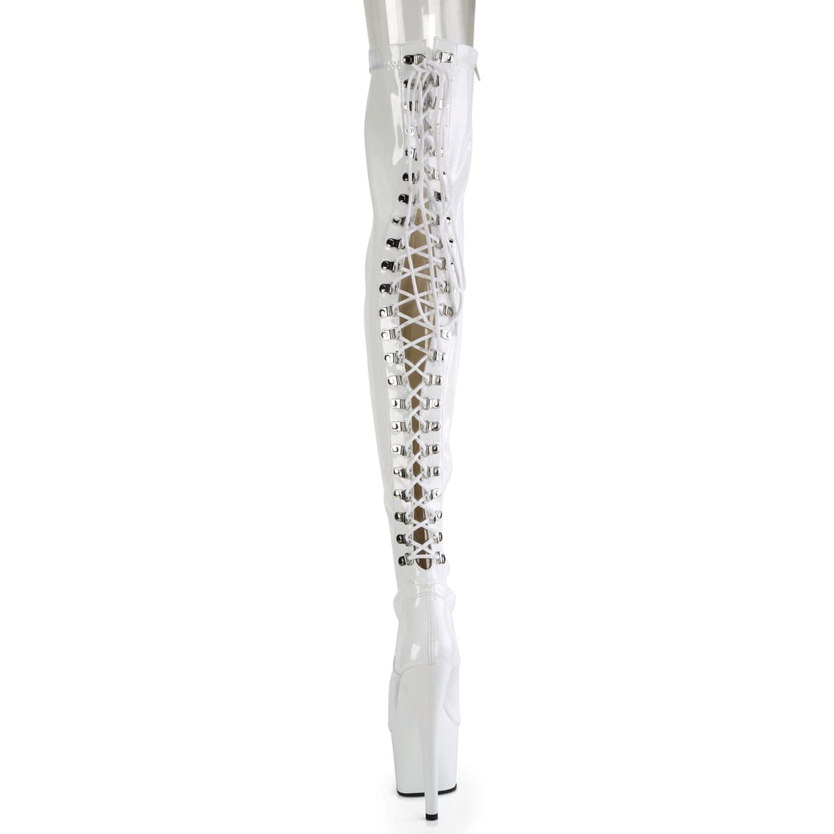 ADORE-3063 White /White Thigh Boots Pleaser US Size (Women's): 5