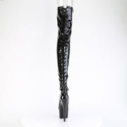 ADORE-3850 Black Stretch Patent/Black Pleaser US Size (Women's): 5