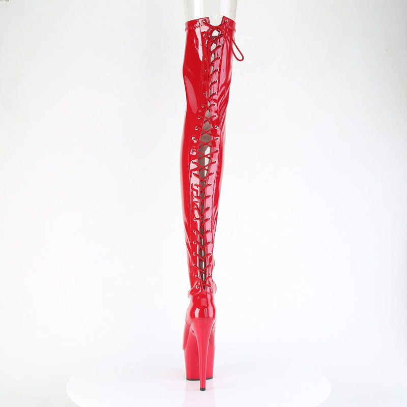ADORE-3850 Red Stretch Patent/Red Pleaser US Size (Women's): 5