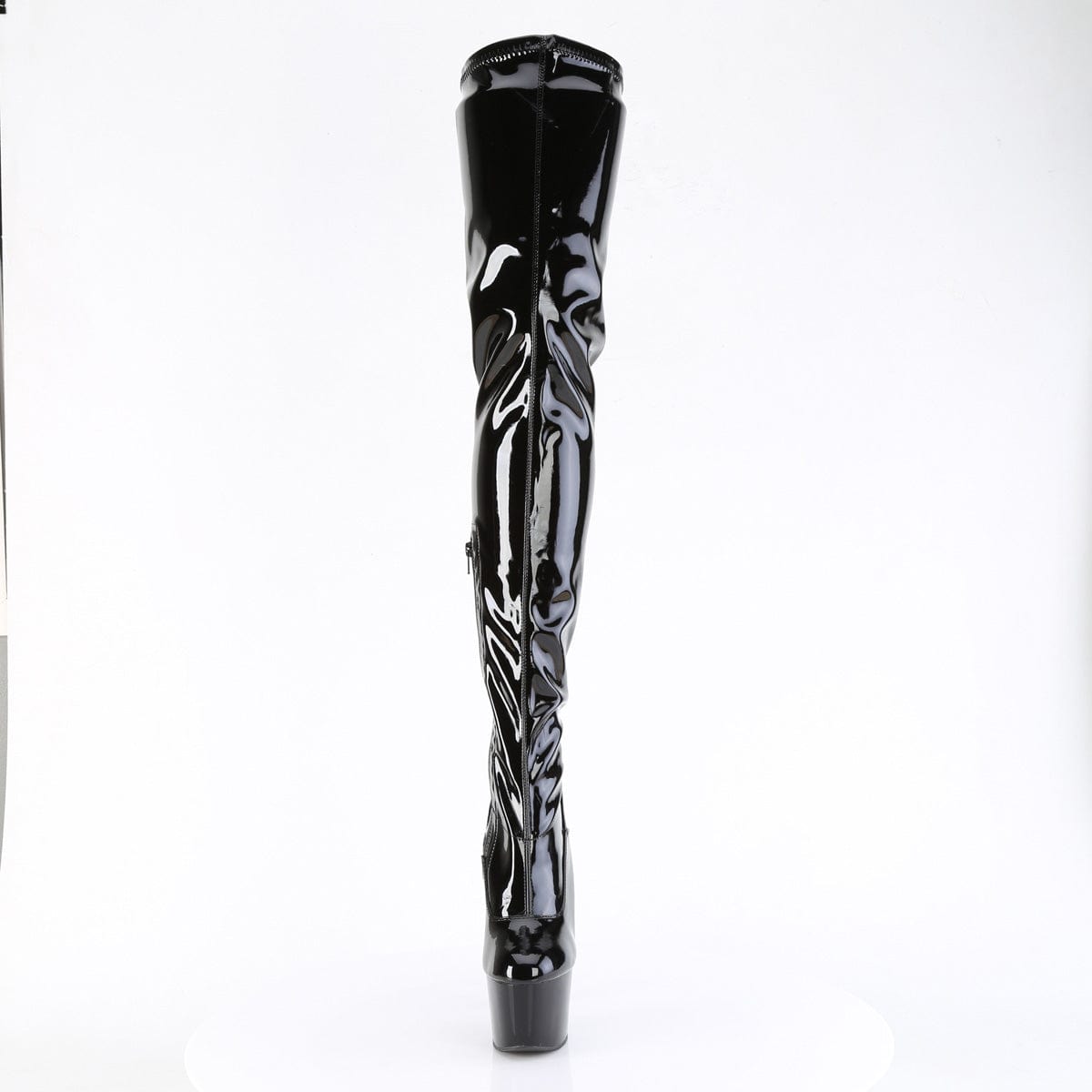 ADORE-4000 Black Stretch Patent/Black Pleaser US Size (Women's): 5