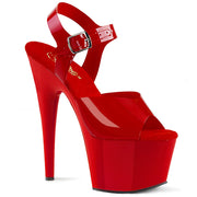 ADORE-708N Red (Jelly-Like) TPU/Red Platform Sandal Pleaser US Size (Women's): 5