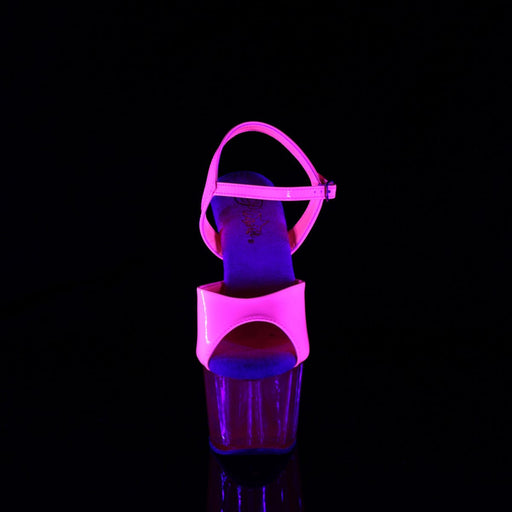 ADORE-709UVT Neon Hot Pink Patent/Hot Pink Tinted Pleaser US Size (Women's): 5