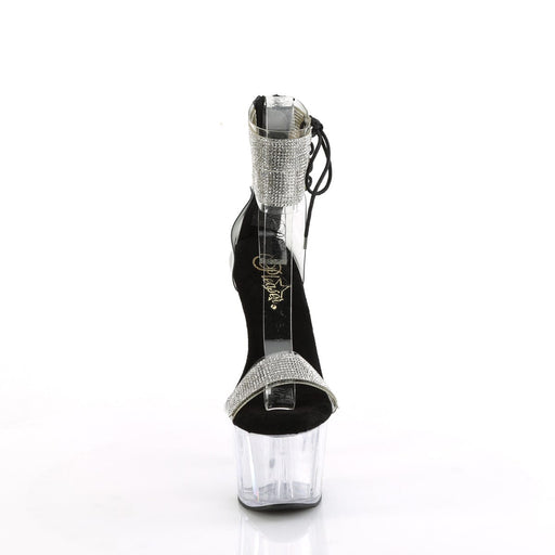 ADORE-727RS Clear-Black/Clear Pleaser US Size (Women's): 5