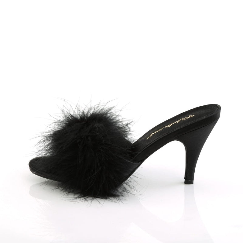 AMOUR-03 Black Pu-Fur CURRENT Fabulicious US Size (Women's): 5