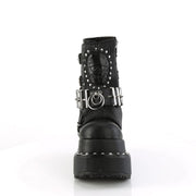 BEAR-150 Black Vegan Leather Demonia US Size (Women's): 6