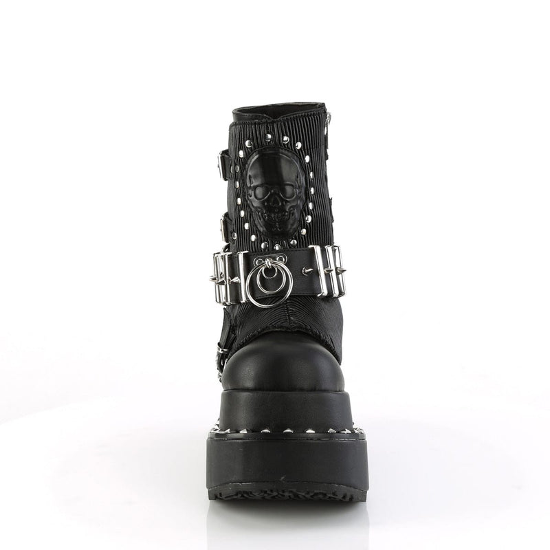 BEAR-150 Black Vegan Leather Demonia US Size (Women's): 6