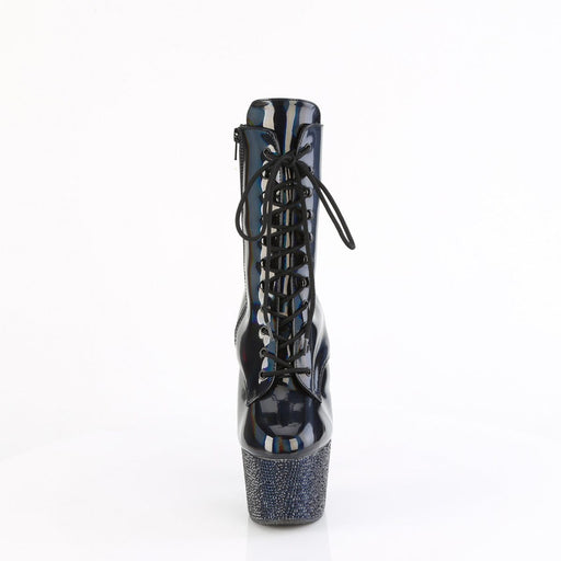 BEJEWELED-1020-7 Black Hologram Patent/Midnight Black Rhinestones Pleaser US Size (Women's): 5