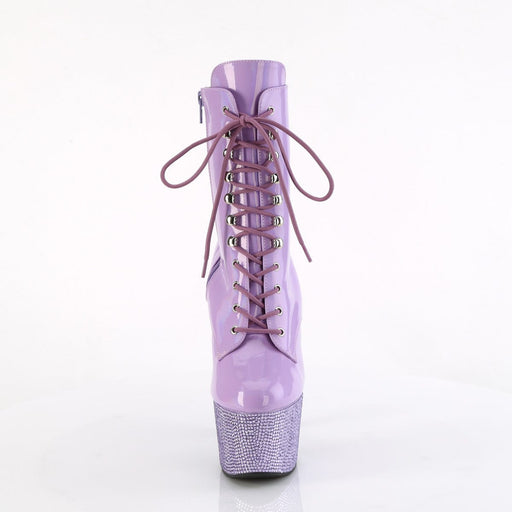 BEJEWELED-1020-7 Lavender Hologram Patent/Lavender Rhinestones Pleaser US Size (Women's): 5