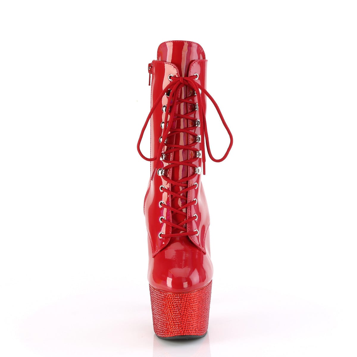 BEJEWELED-1020-7 Red Hologram Patent/Red Rhinestones Pleaser US Size (Women's): 5