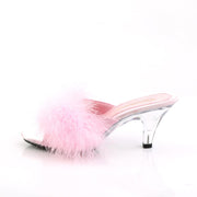 BELLE-301F Baby Pink Pu-Fur/Clear CURRENT Fabulicious US Size (Women's): 5