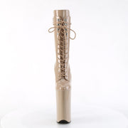 BEYOND-1050 Nude Patent/Nude Pleaser US Size (Women's): 5