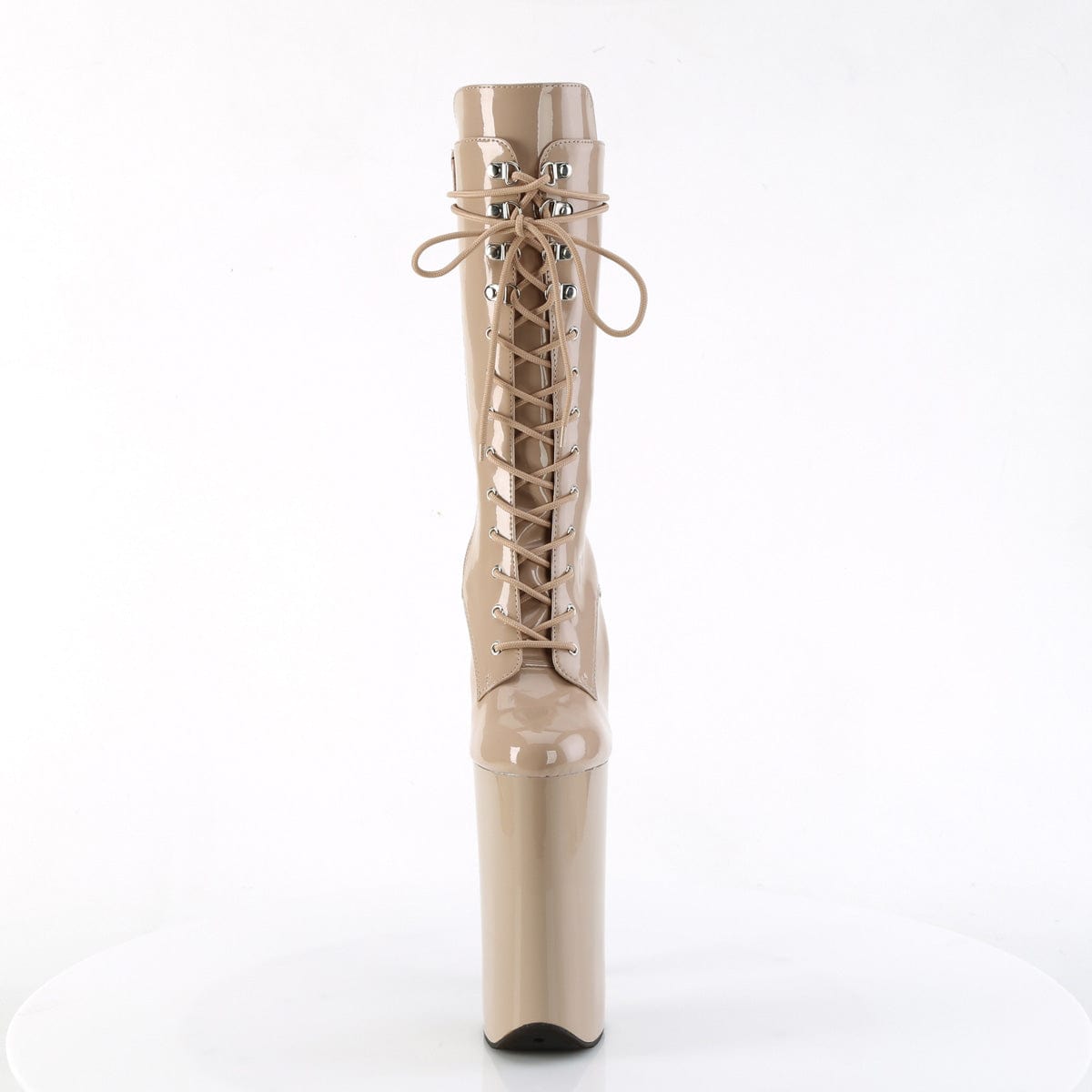 BEYOND-1050 Nude Patent/Nude Pleaser US Size (Women's): 5