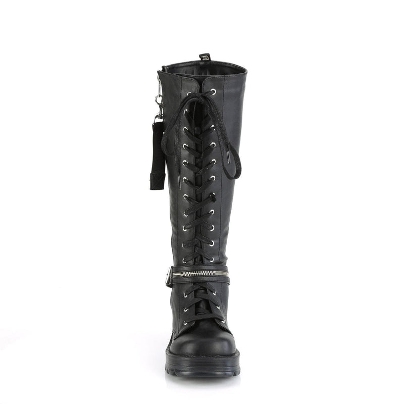 BRATTY-206 Black Vegan Leather Demonia US Size (Women's): 6