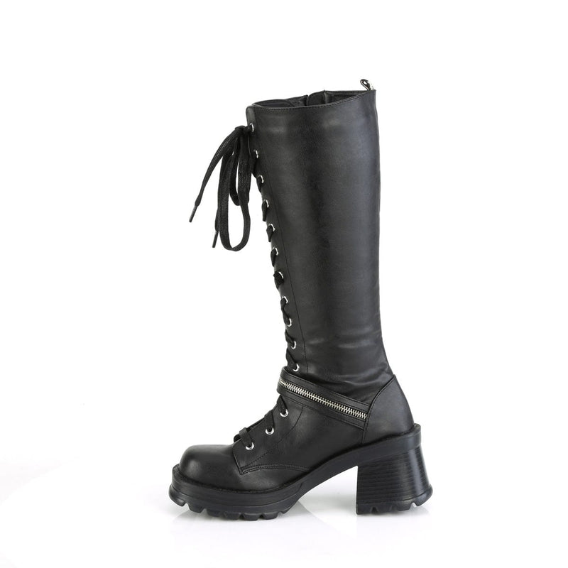 BRATTY-206 Black Vegan Leather Demonia US Size (Women's): 6