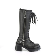 BRATTY-206 Black Vegan Leather Demonia US Size (Women's): 6