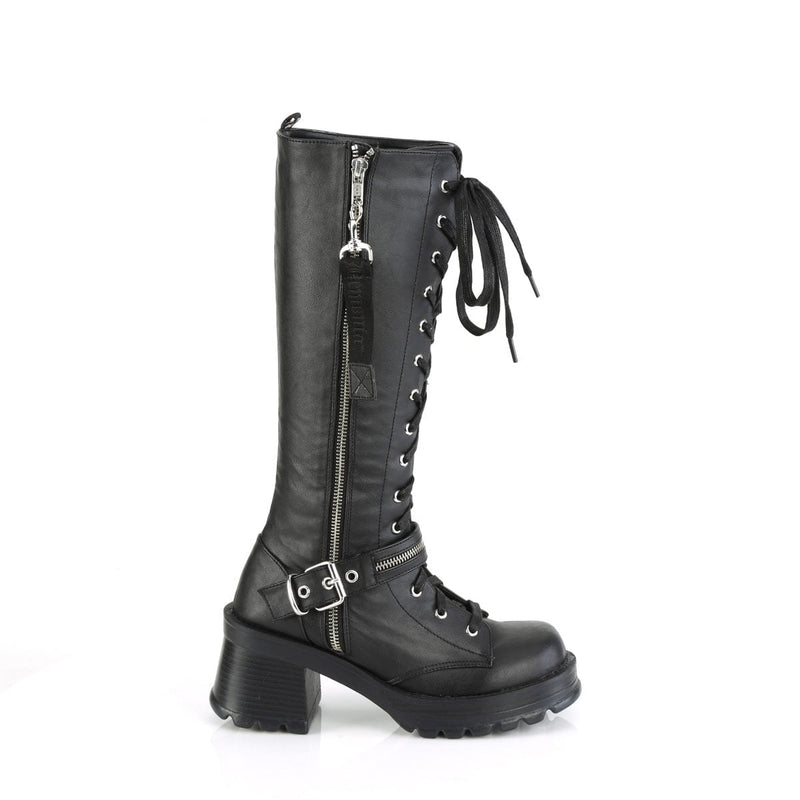 BRATTY-206 Black Vegan Leather Demonia US Size (Women's): 6