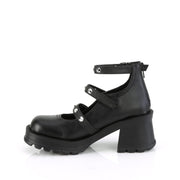 BRATTY-30 Black Vegan Leather Demonia US Size (Women's): 6