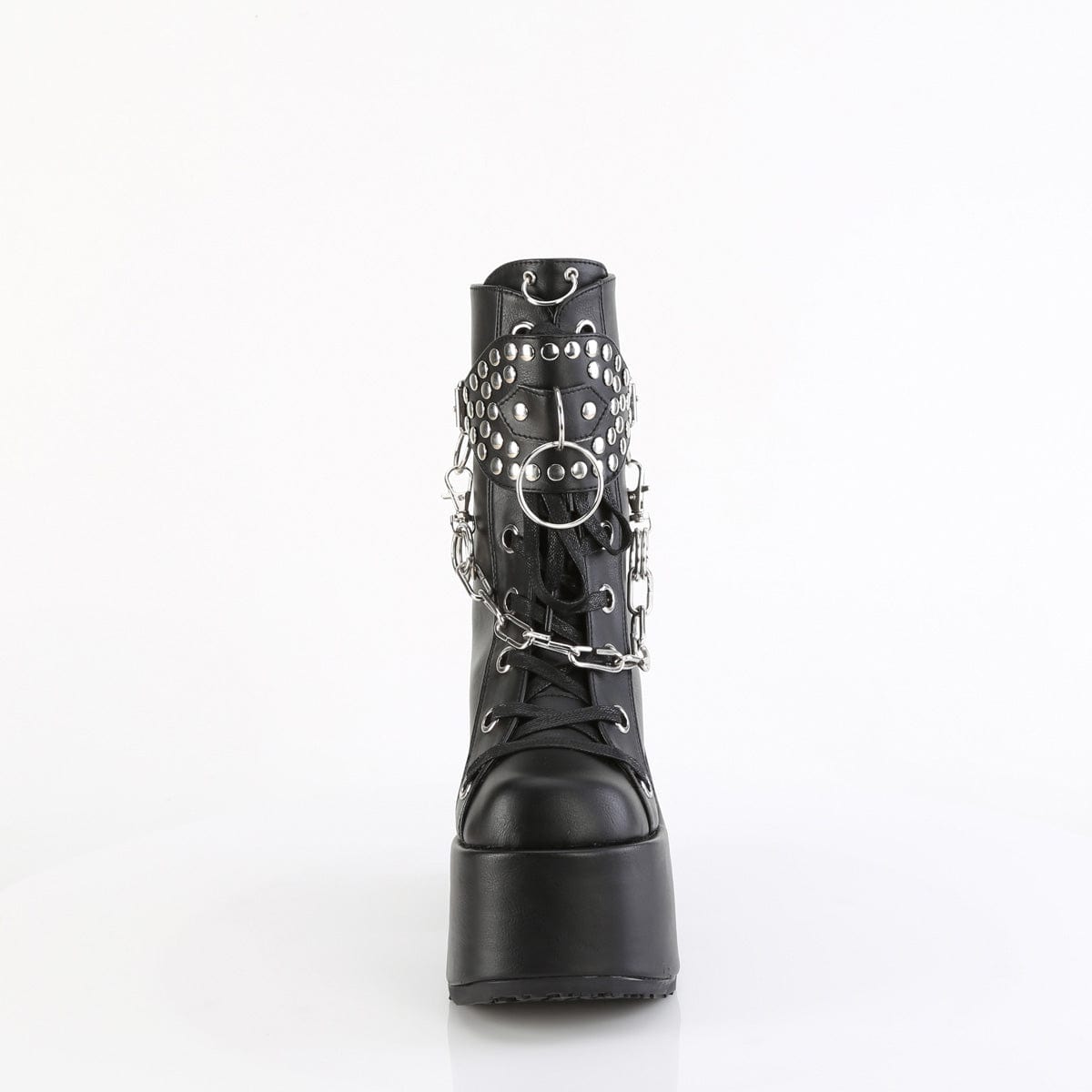CAMEL-65 Black Vegan Leather Demonia US Size (Women's): 6