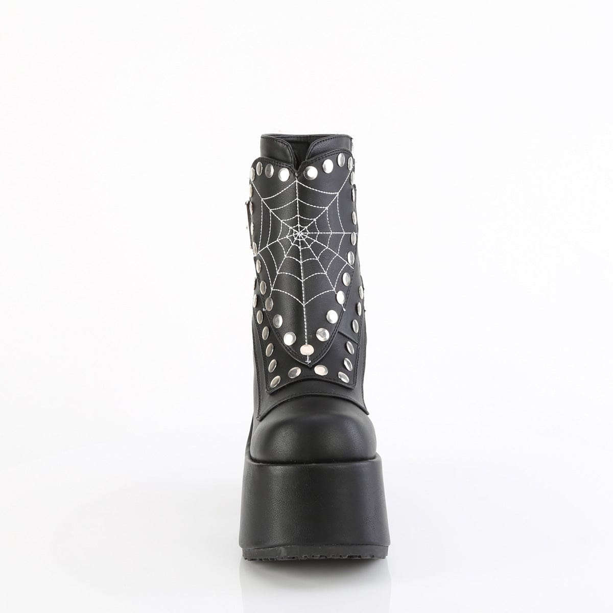 CAMEL-70 Black Vegan Leather Demonia US Size (Women's): 6
