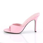 CLASSIQUE-01 Baby Pink Pu Slide Pleaser US Size (Women's): 5
